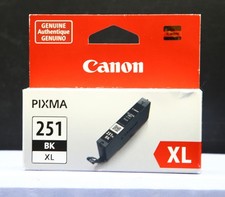 Canon Pixma 251 BK XL Black Ink, New In Box