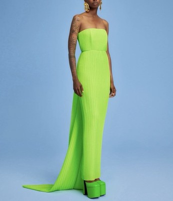 Authentic Solace London The Harlee Maxi Dress in Lime women s size 4