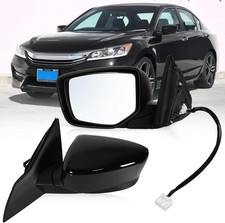 Left Driver Side Mirror Fits 2013-2017 Honda Accord Sedan/Coupe with Power Glass