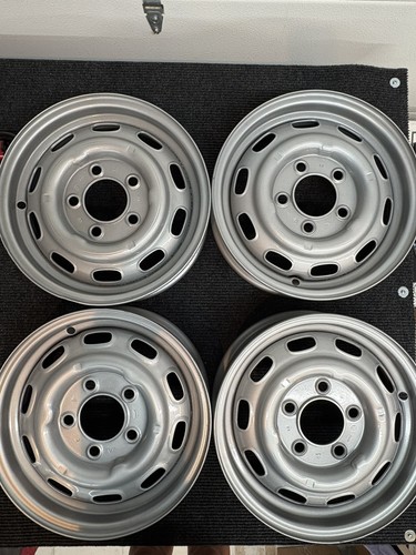 Porsche 356 911 912  KPZ 6053A + Lemmerz  Steel Rims , Set of 4, 4.5 X 15 Inches