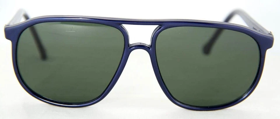 Gafas de sol vintage Vuarnet 117 4017 azules PX3000 lentes de vidrio mineral verde 259 $ Foto 2 de 3