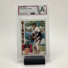 1984 Topps - Darrell Evans Auto #325 San Francisco Giants Graded Authentic