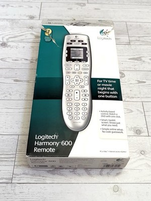 Logitech Harmony 600 Universal Remote Control H600 Open Box Manuals