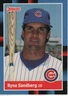 Ryne Sandberg 1988 Donruss Baseball #242 Chicago Cubs Sports Card Vintage Era