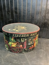 1930s-40s empty 12 round x13' Stetson hat box Victorian lithograph