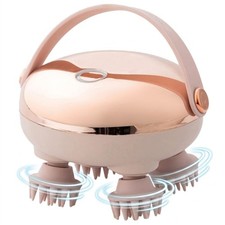 Electric Scalp Massager, Red Light Therapy, Waterproof  Rechargeable Gold 