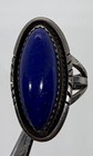 VNT Old Pawn Native American Sterling High Grade Blue Lapis Ring Size 6 Signed — photo 9