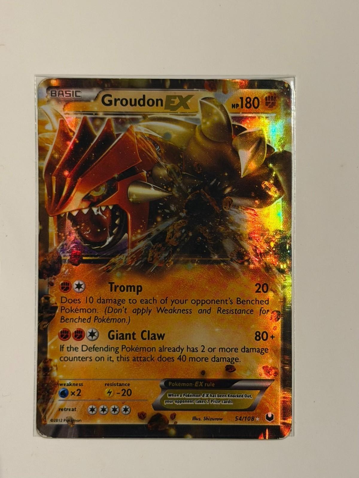 Groudon EX 54/108 Dark Explorers Holo
