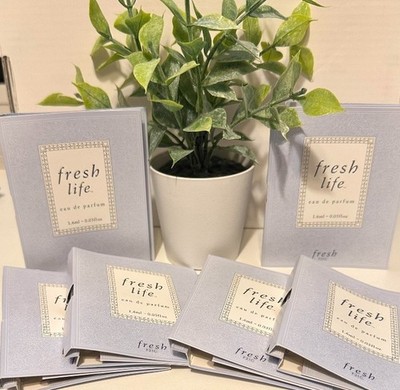 6x FRESH LIFE Eau de Parfum Sample Travel Size 0.05 oz/ 1.6 ml Luxury Lot
