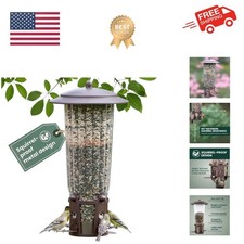 334-1SR Squirrel-Be-Gone Max Large Wild Bird Feeder with Flexports, Squirrel ...