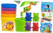 70-Piece STEM Educational Counting Bears Set - Color Sorting Sensory Toys