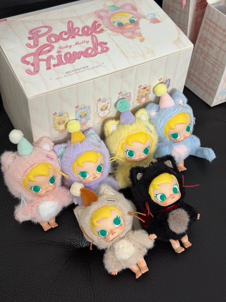 Authentic Molly Pocket Friends Series Blind Box Plush Doll Pendant