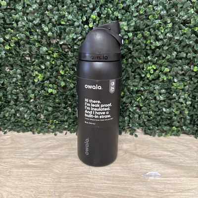 Owala 32oz FreeSip Stainless Steel Water Bottle Very Very Dark | eBay