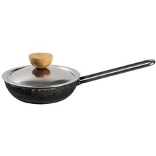 Jürgen Huss Massive Eisenpfanne Stahlpfanne mit Deckel  - aus dem Arzgebirg