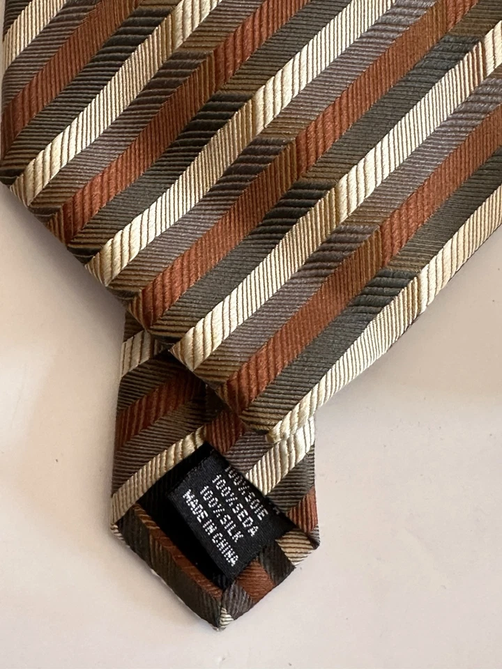 Peacock 100% Silk Men’s Neck Tie Vintage Classic - Image 3 of 4