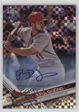 2017 Topps Chrome Update Target Exclusive X-Fractor 53/99 Paul DeJong Auto 7i6