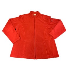 Vintage Youth LL Bean Fleece Jacket, Zip Up Red XL-REG