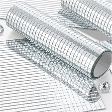 10800pcs Mirror Mosaic Tiles, 5 x 5mm Self-Adhesive 5x5 10800pcs, transparent