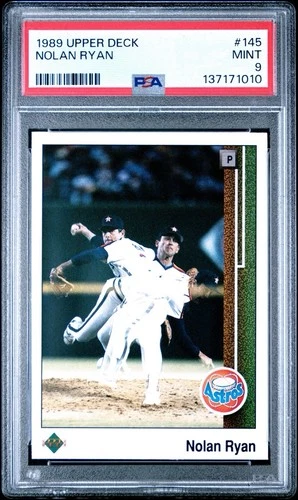 Nolan Ryan HoF’er 1989 Upper Deck #145 Houston Astros PSA 9