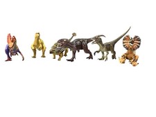 2019 NKOK 6 Hard Plastic Dinosaurs Toys For Kids Multicolor Good Condition