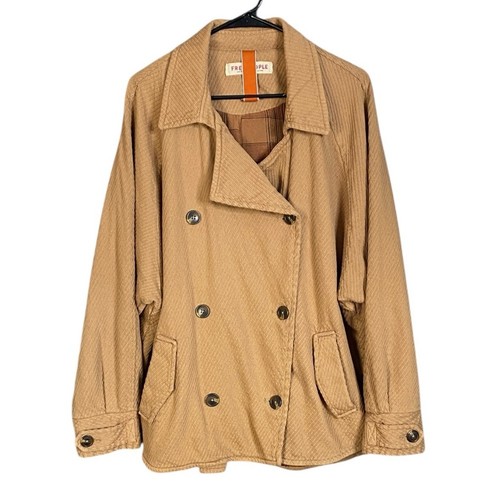 Free People Giacca Camicia Donna Remi Marrone Donna Large - Foto 3 di 8