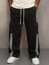 Men Casual Cargo Pants Workout Baggy Sweatpant Long Trousers