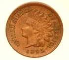 1895 Indian Head Cent VF20 Details ED Full LIBERTY Better Detail Penny
