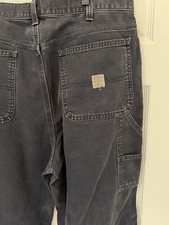 Vintage 90’s Abercrombie & Fitch Carpenter Wide Leg Straight Made In USA Navy 34