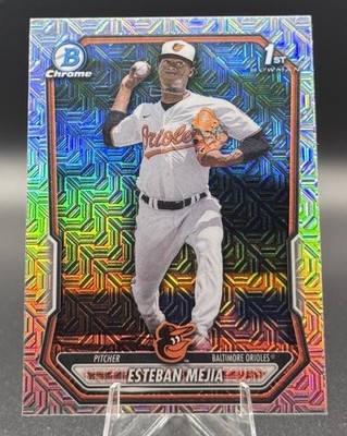 Esteban Mejia 1st Mojo Refractor - 2026 Bowman Mojo Refactor - Orioles