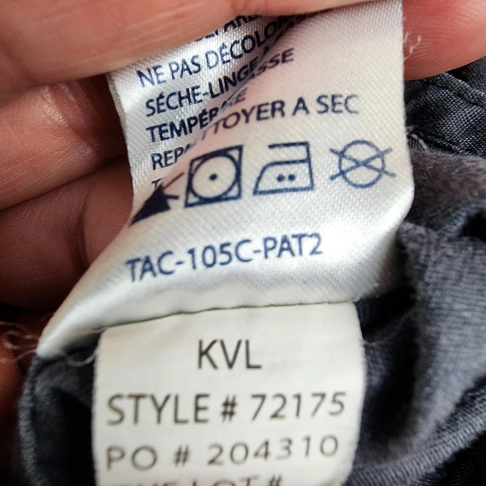 5.11 Tactical Shirt Mens Large Gray Taclite Pro 72175 Button Up Utility Vented - Image 3 of 4