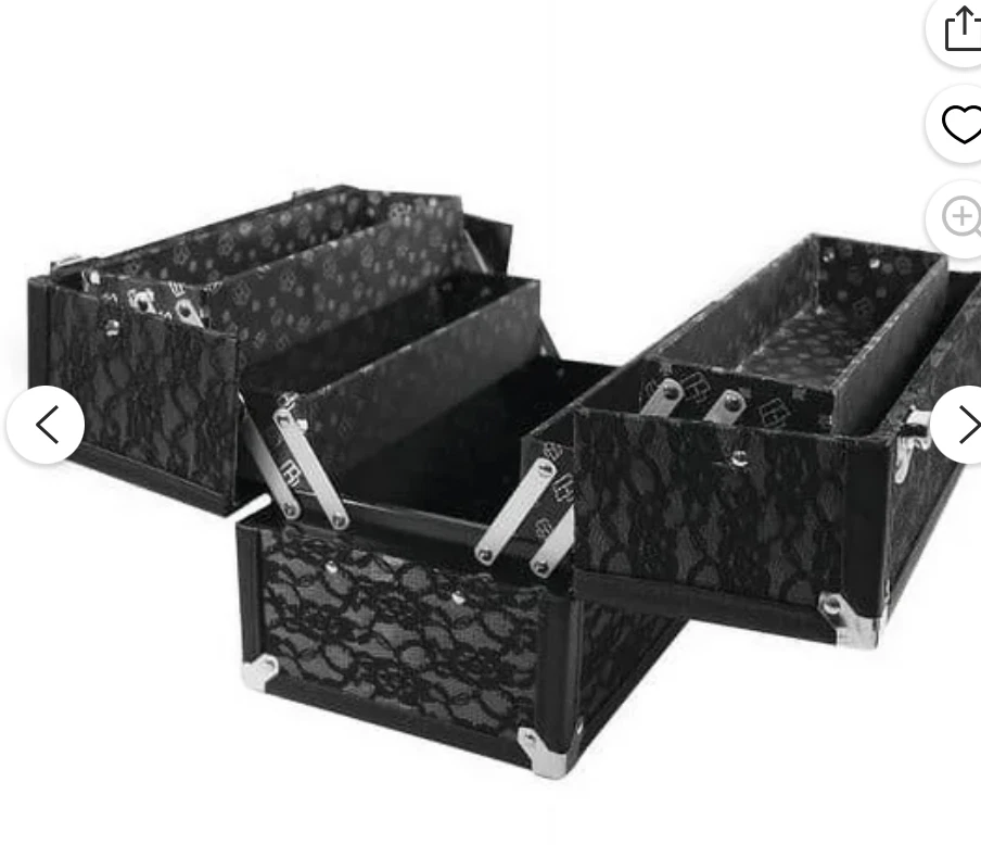 Caboodles Make Me Over Four Tray Train Cosmetic Case, Black - Image 2 of 2