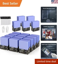 500 Hard Plastic Top Loaders & 500 Clear Sleeves: Ultimate Card Protectors Set