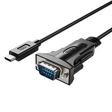 6 FT USB C To RS232 Serial DB9 Adapter Cable FTDI Chipset Thumbscrews
