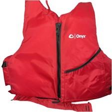 Onyx Life Jacket Adult Oversized In Red, Black, And Gray