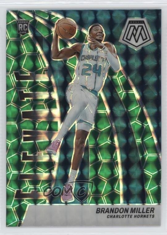 2023-24 Panini Mosaic Elevate Green Mosaic Prizm Brandon Miller #17 17sw