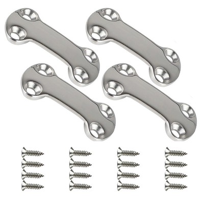 Edelstahl Marine Pad Augenplatte Set für Easy für Boot Ladung sicher