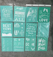 Chalk Couture Transfers Lot Of 12 Size B 8.5”X11” New