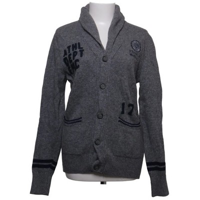 Franklin Marshall, Strickjacke, Herren, Größe: M, model: varsity, Grau #Mnd