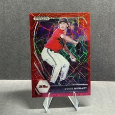 2021 Panini Prizm Draft Picks #PDP58 Doug Nikhazy Red Velocity Prizm