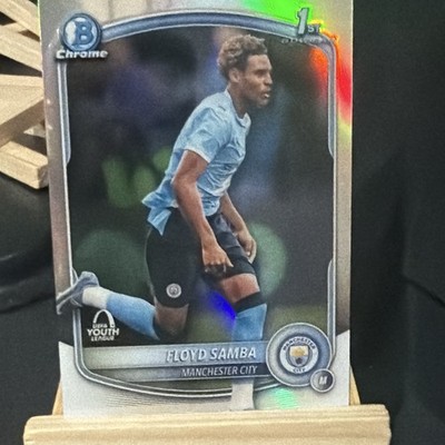 2025-26 Topps Chrome UEFA CC Floyd Samba #BU-FS 1st Bowman Refractor