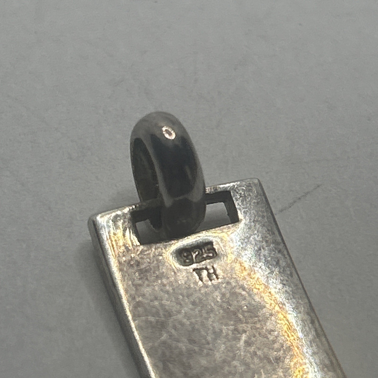 Sterling Silver Pearl  Pendant rectangular shaped… - image 5