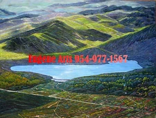 30x40 "Hand Painted Oil Flat.Impressionist,Impressionism,Landscape,Mountain,Lake