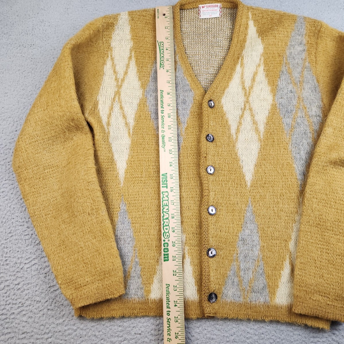 トップス stein KID MOHAIR ARGYLE CARDIGAN stein KID MOHAIR ARGYLE CARDIGAN - tity