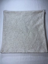 Crate and Barrel Diamond KNIT 20 PILLOW COVER- NEW