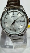 J800-S119235 CITIZEN ECO-DRIVE WHITE DIAL STAINLESS STEEL MEN'S WATCH C2-162