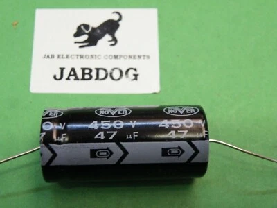 Axial Electrolytic Capacitor 450V 47uF Valve Radio Equipment 18mm Dia. 12g GZ11