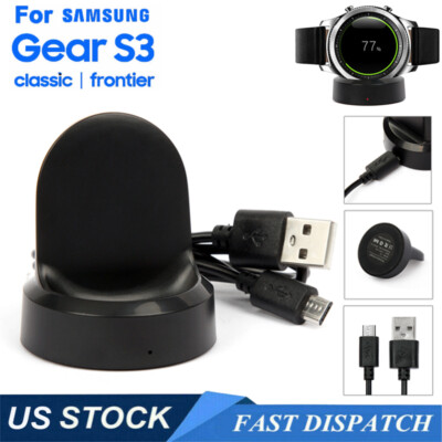 For Samsung Gear S2 S3 Classic/Frontier Wireless Charging Dock Cradle  Charger US