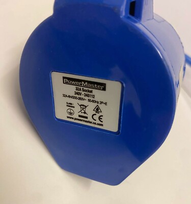 アズ Power Master 32a Socket 240v 245112 Test Lead for PA Test / PAT