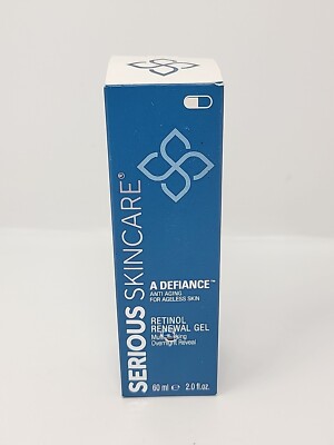 SERIOUS SKIN CARE A DEFIANCE RETINOL RENEWAL GEL (*DOUBLE* Size 2oz/Sealed/NIB)