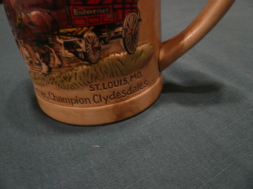 1980 Vintage Budweiser Champion Clydesdales Stein St. Louis MO "Ceramarte" - Picture 12 of 16